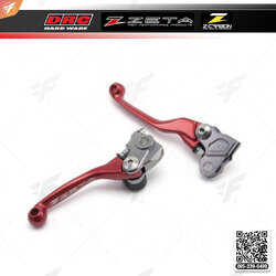 สินค้า ZETA PIVOT LEVER SET FP CRF250R/450R '07- RED (ZE44-0103)