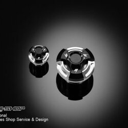 นัตปิดจานไฟตัวใหญ่ เล้ก ENGINE PLUGS FOR HONDA MSX สีดำ