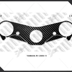 กันรอยการ์ดแผงคอ Woods Yamaha R1 2009-2011