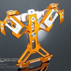 กรอบป้ายทะเบียน REAR LICENSE SUPPORT BIKERS สีทอง