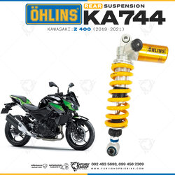 โช๊คหลังแต่ง OHLINS KA 744 For Kawasaki Z400 2019-2021