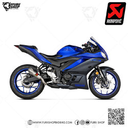 ท่อแต่ง Akrapovic Slip on IV Shape : for Yamaha YZF-R3/MT03 15-18 /19-20/All new 2021-2022