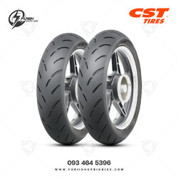 ยางมอเตอร์ไซค์บิ๊กไบค์ CST Tires Scooter CM-TR : 130/70 - 13 Rear Flash Moto Tire