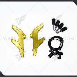 การ์ดโช๊ดหน้าพร้อมชุดไฟ LED GENMA รุ่น FKI-H1029-14 FOR HONDA CB150R สีทอง