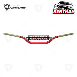 แฮนด์ Renthal Twinwall Handlebar RED : 997-01-RD-02-185 (RC/HON CRF 04-18 , KAW KX/KXF 06-)