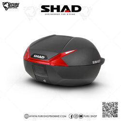 กล่องหลัง SHAD SH47 Red Reflector ขนาด 47 ลิตร