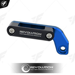 ตัวรัดสายดิสเบรคหน้า2สาย REVOLUTION FORZA-350/ADV-150/CB-150R/MSX/PCX น้ำเงิน