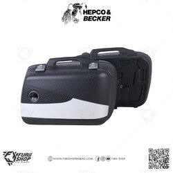 กล่องข้าง HEPCO & BECKER : Junior 30 Flash Side Case 30L. Black / Silver