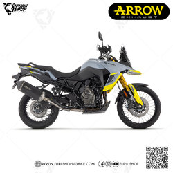 ท่อมอเตอร์ไซค์ Arrow Slip on Sanora Black : for Suzuki Vstorm 800 2023