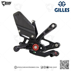 เกียร์โยง Gilles tooling Rearsrt MUE2 ดำ-แดง : for Yamaha R1/R1M 2015-2019
