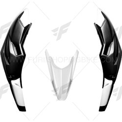 ปากนกพร้อมกาบข้างไฟตาแมว MOTOZAAA ดำด้าน ขาว FOR HONDA CB500X 2016