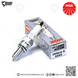 NGK หัวเทียน Laser Iridium ขั้ว Iridium ติดรถ CR9EIA-9 ใช้สำหรับมอเตอร์ไซค์ Ninja650, Versys650, Er-6n, Z900, Z1000, Hayabusa (1 หัว)