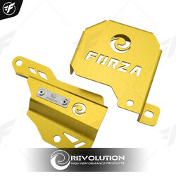 ฝาครอบคอยล์ไฟ+ครอบสายดีส(สแตนเลส) REVOLUTION FORZA NEW ปี2018 ทอง