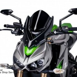 ชิวหน้า PUIG ทรงสูง สีดำ FOR KAWASAKI Z1000