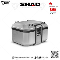 กล่องหลัง SHAD TR48 Silver ขนาด 48 ลิตร (สามารถเก็บหมวกกันน็อคได้ 1 ใบ)