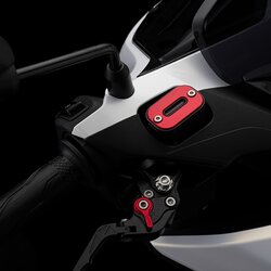 ฝาปิดกระปุกน้ำมันเบรกหน้า BIKERS สีแดง FOR YAMAHA AEROX155