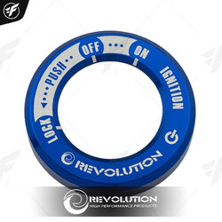 ฝาครอบสวิทกุญแจ CNC REVOLUTION CT-125/MONKEY-125 น้ำเงิน