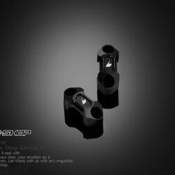 ประกับแฮนด์ BIKERS FOR HONDA MSX ROLATING BAR CLAMP ดำ