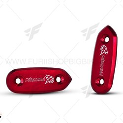 อุดกระจก PIRANHA สีแดง FOR YAMAHA R15 2017