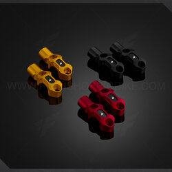 Rotating Bar Clamps With Mirror Hole (2 Pieces) Bikers Yamaha N-MAX (2015-2019)