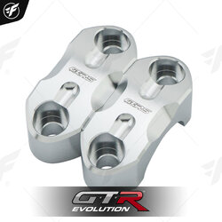 ประกับหูกระจก 22mm. GTRS PCX-150,160/MONKEY-125/GROM-125/CT-125/ZOOMER เงิน