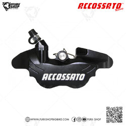 ปั้มล่าง Accossato Radial Brake 4P Caliper CNC (Mini GP, Scooter, Vespa) (PZ014N-SX-ST)