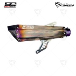 ท่อไอเสีย Slip-On SC MOTO รุ่น SM+ SD-1 ORIGINAL SHINY สีเงา