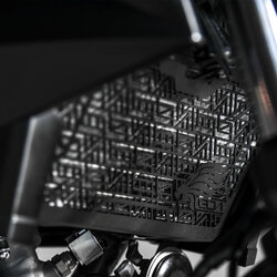 การ์ดหม้อน้ำ LEON สีดำ FOR HONDA CB300F