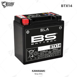 BS Battery รุ่น BTX14 (FA) SLA FOR KAWASAKI Ninja ZX14