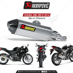 ท่อแต่ง Akrapovic Exhaust Slip-on (Titanium) HONDA CBR250R 2016