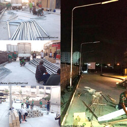 ผลงานติดตั้งเสาไฟถนน และ โคมไฟถนน เดือนพ.ย.59 (KFC สาขา ถนนติวานนท์)