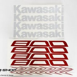 สติ๊กเกอร์ขอบล้อใน สีแดง ขาว FOR KAWASAKI Z800