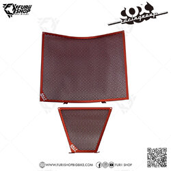 การ์ดหม้อน้ำ Cox Racing Radiator Guard (Red) : for Suzuki GSXR1000 2017-2018
