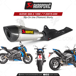 ท่อแต่ง Akrapovic Exhaust Slip-On Line (Titanium) Shorty Suzuki GSX-S 1000 / F 2015-2020
