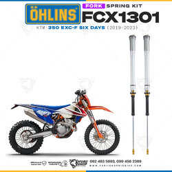 สปริงโช้คหน้า Ohlins FCX1301 For KTM 350 EXC-F Six days 2019-2023