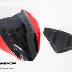 ชิวหน้า MOTOZAA ทูโทน ลายรังผึ้ง สีแดง FOR HONDA CB650F