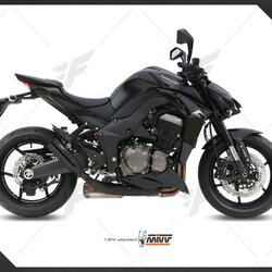 ท่อมอเตอร์ไซค์ MIVV DOUBLE GUN BLACK BLACK STAINLESS STEEL FOR KAWASAKI Z1000 2014+ ท่อแต่ง ท่อสูตร ท่อบิ๊กไบค์ ท่อBigbike ท่อไอเสีย