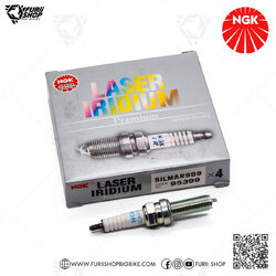 NGK หัวเทียน Laser Iridium ขั้ว Iridium ติดรถ SILMAR9B9 ใช้สำหรับมอเตอร์ไซค์ Kawasaki ZX-10 ปี 2016 ขึ้นไป และ Ninja H2/H2R (1 หัว)