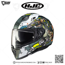 หมวกกันน็อคเต็มใบ(มีแว่นกันแดด) HJC I70 : BANE DC COMICS