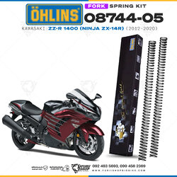 สปริงโช้คหน้า Ohlins 08744-05 For Kawasaki ZZ-R 1400 (Ninja ZX-14R) 2012-2020