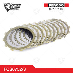 ชุดแผ่นเหล็ก + แผ่นคลัช Racing FERODO RACING CLUTCH For BMW:S1000R/RR/XR('09-'18) (FCS0714/3)