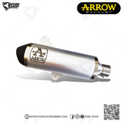 ท่อมอเตอร์ไซค์ Arrow Slip on Aluminium Euro5 New Logo : for Vespa GTS300