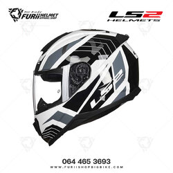 หมวกกันน็อค LS2 Helmet FF802 FLASH : OMEGA WHITE BLACK