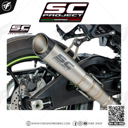 SUZUKI GSX-R1000 (2017 - 2020) S1 Muffler, Titanium, with Carbon fiber end cap