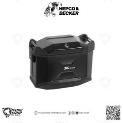 กล่องข้าง HEPCO & BECKER : Xceed Aluminum Xceed side case 38 Itr. RIGHT JET-BLACK