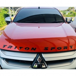 ตัวหนังสือ Triton Sport 3มิติ ตัวนูนฝากระโปรง(สีดำ)