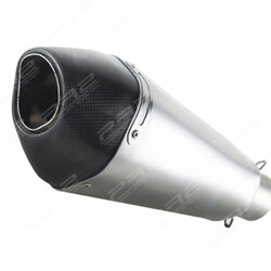 ท่อไอเสีย ท่อมอเตอร์ไซค์ ท่อแต่ง PR2 R55 สีไทเทเนียม