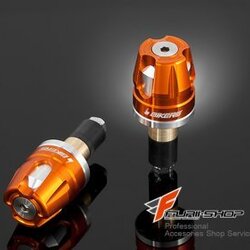 ปลายแฮนด์สำหรับแฮนด์ไบเกอร์ Handle Bar Caps use with BIKERS Handle Bar สีส้ม สำหรับมอรเตอร์ไซค์