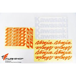 สติ๊กเกอร์ขอบล้อใน สีส้ม ขาว FOR KAWASAKI NINJA650