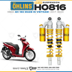 โช๊คหลังแต่ง Ohlins HO816 For Honda SH 150 Made in Vietnam ปี 2017-2019